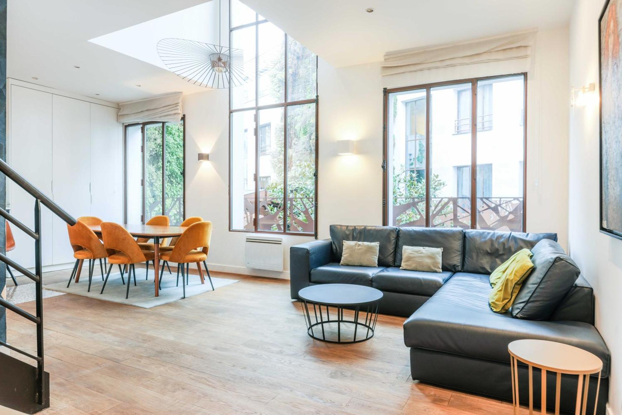 Bastille - Elegant Duplex Loft -6p Parigi